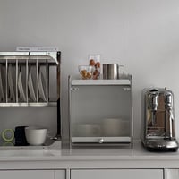 予約販売9月下旬～10月上旬頃発送予定　kitchen-03044　スチール製 オーガナイザー 収納ケース ホワイト