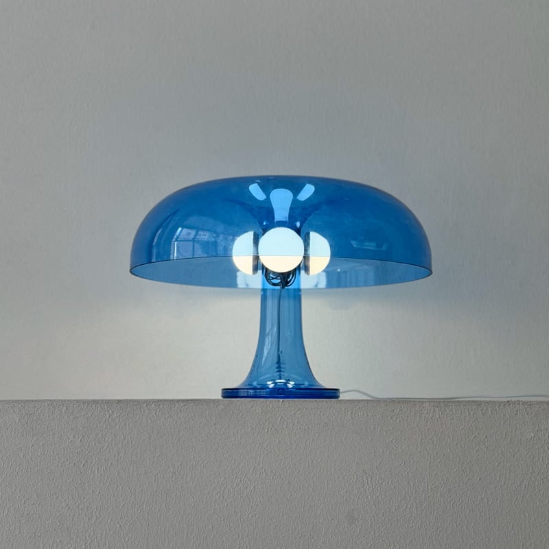light-03353 USB ブルー マッシュルーム テーブルランプ LED | ART O