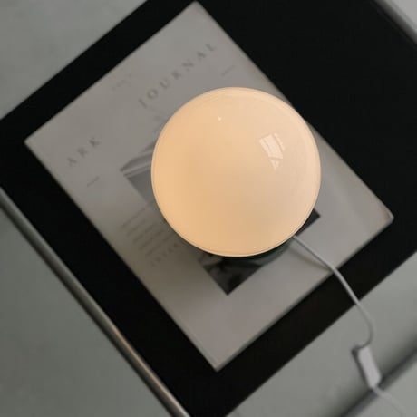 light-03263　USB ラウンドガラスシェード テーブルランプ LED