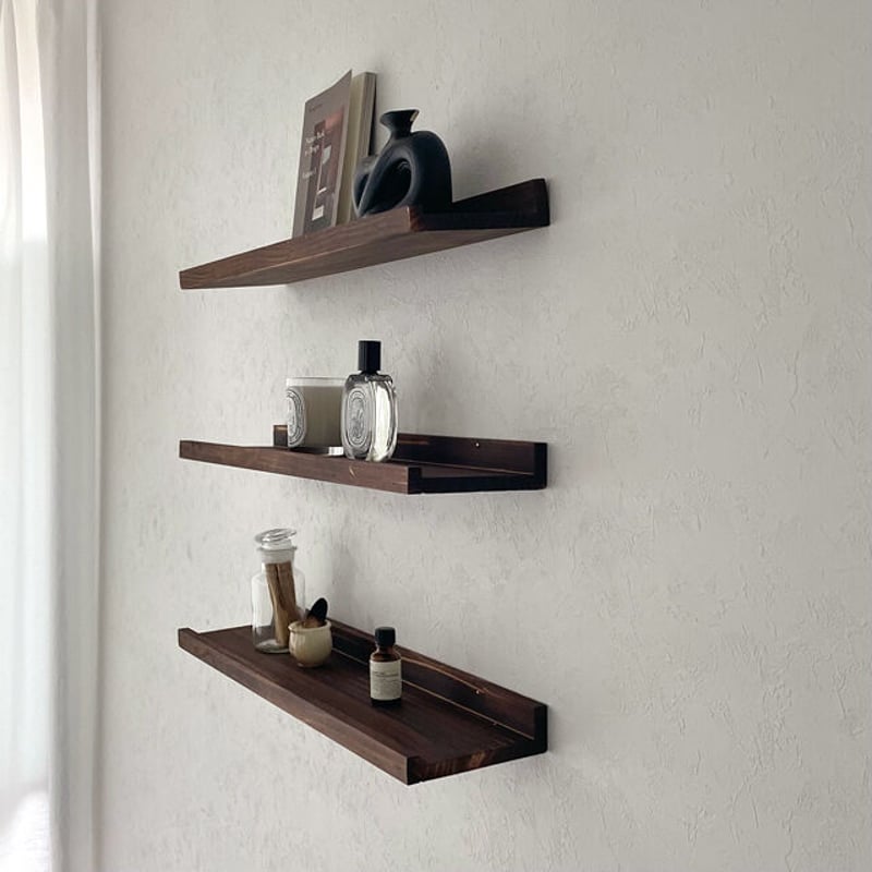 shelf-03019 ウッド ウォールシェルフ 60cm | ART OF BLACK