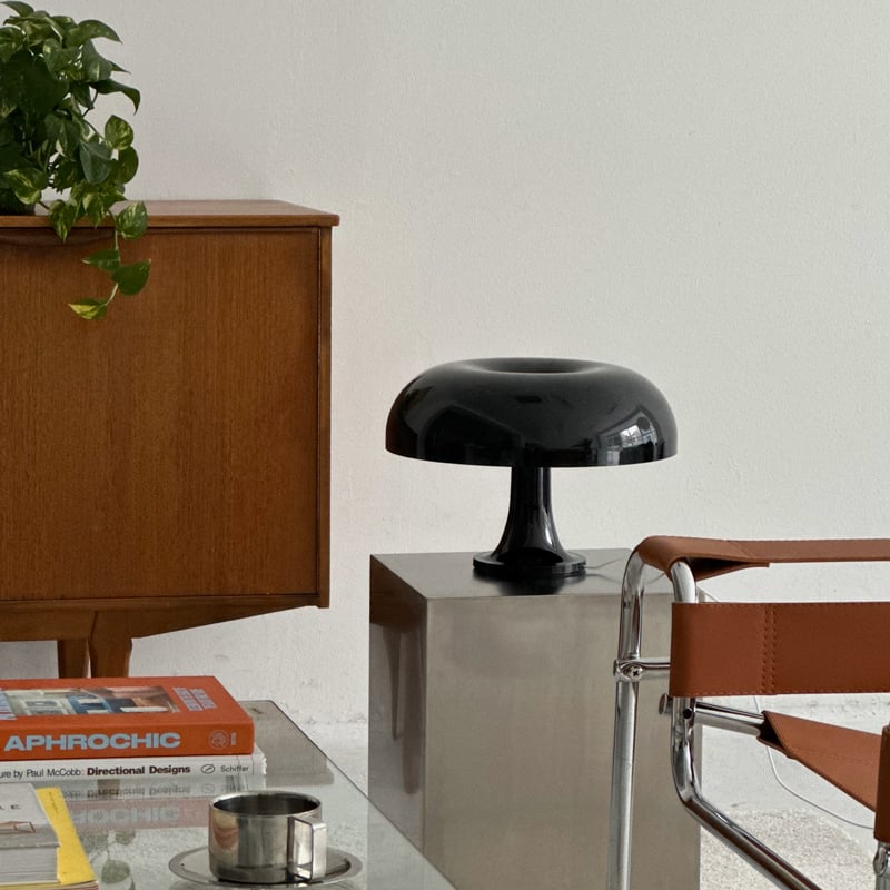 light-03344 USB ブラック マッシュルーム テーブルランプ LED | ART