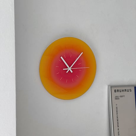 clock-03056　グラデーション フレームレス 掛け時計 静音