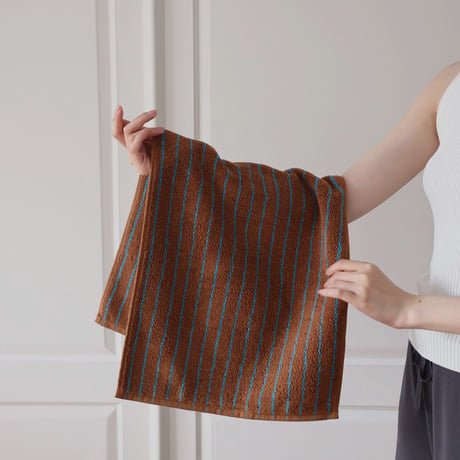 towel-03026　カラー ペンシルストライプ バスタオル フェイスタオル