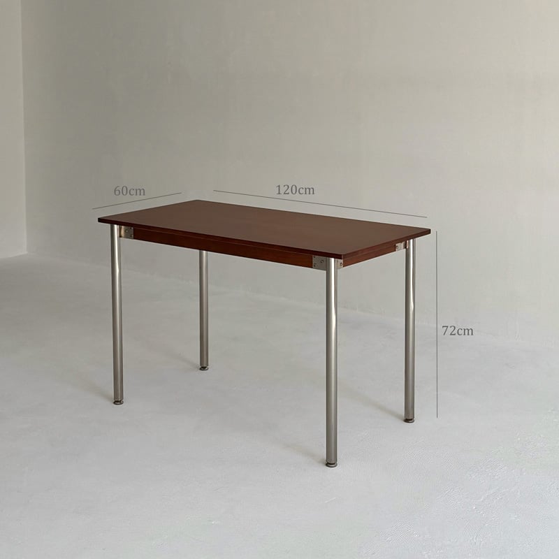 table-03173 ウッドトップ×ステンレスレッグ デスク | ART OF BLACK table-03173 ウッドトップ×ステンレスレッグ デスク | ART OF BLACK