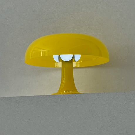 light-03355　USB イエロー マッシュルーム テーブルランプ LED