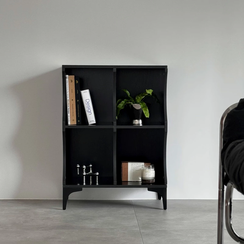 インテリア rack-03097 カーブ ディスプレイラック ブラック | ART OF BLACK