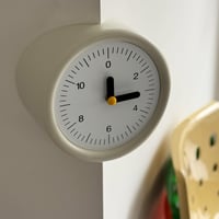 clock-03112　Cream コーナー専用 ウォールクロック 壁掛け時計 静音