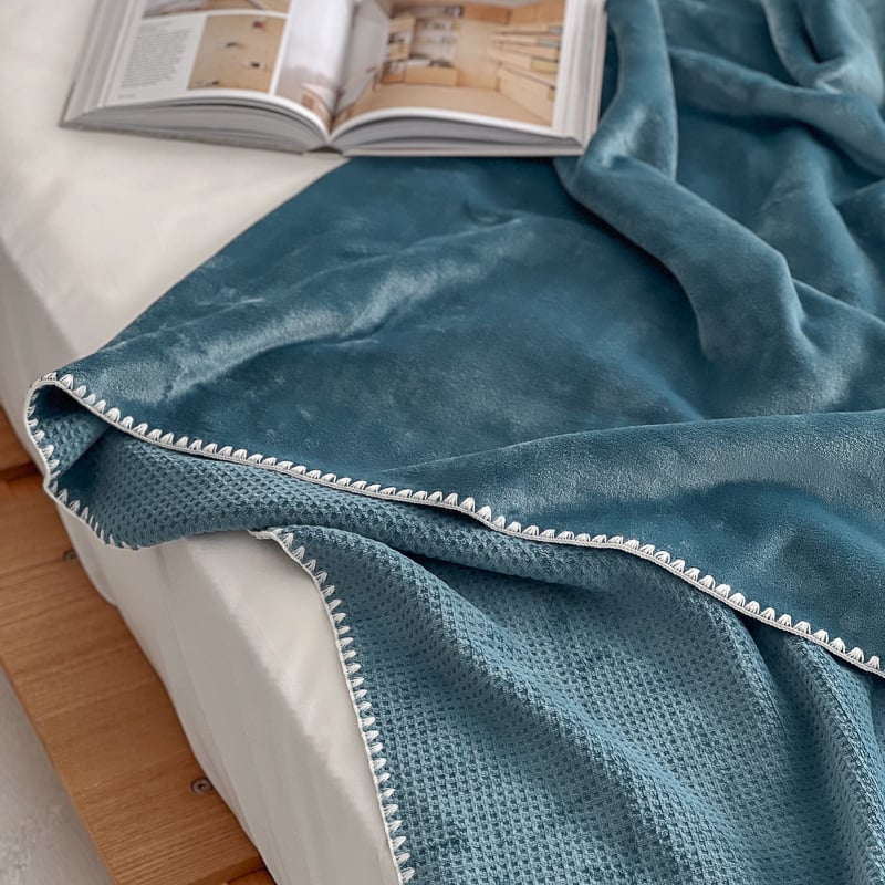 blanket-03048 カラーワッフル リバーシブル ブランケット 200×150 | A