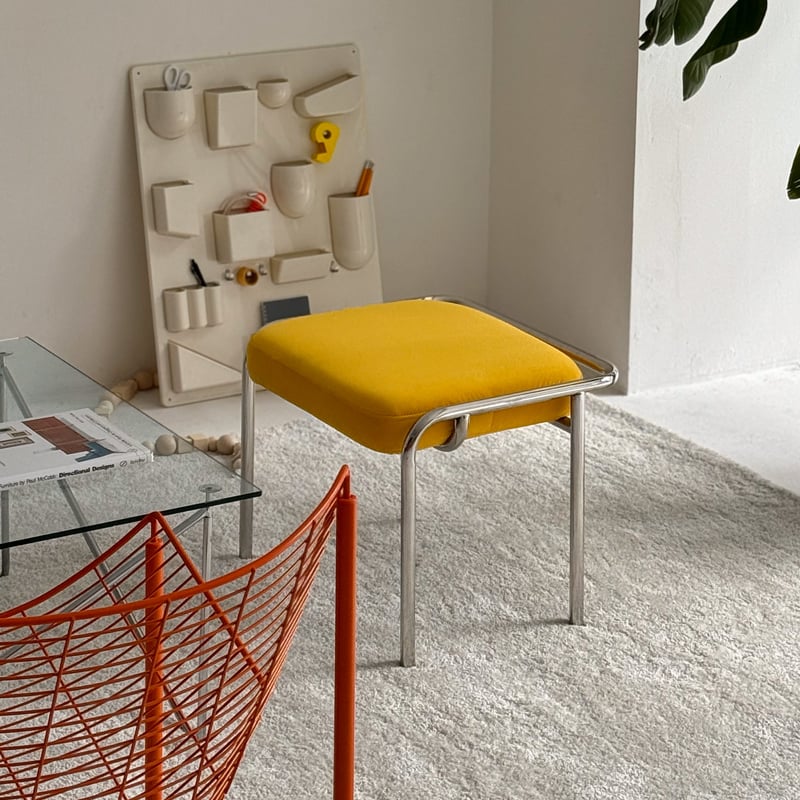 stool-03052 ステンレスフレーム ファブリックスツール | ART OF BLACK