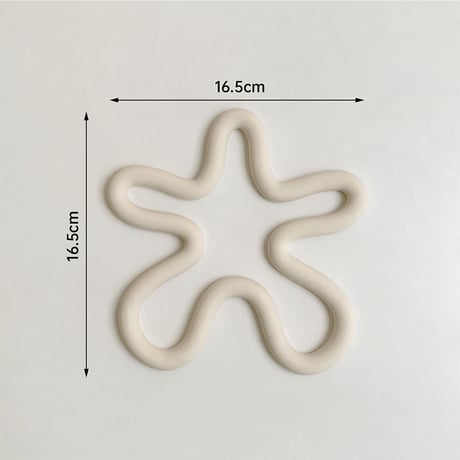 potstand-03040　ニュアンス シリコン 鍋敷き コースター 同色2個セット