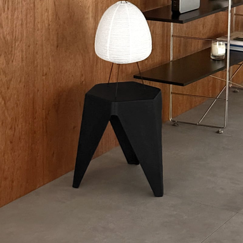 table-03012 ヘキサゴン サイドテーブル スツール | ART OF BLACK