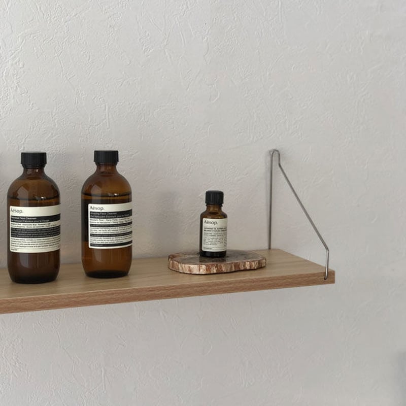 shelf-03025 hang silver ウッド ウォールシェルフ 60cm | ART