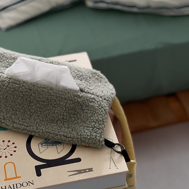 ティッシュボックス tissuebox-03062 ハンドル付き カラーボア ティッシュケース | ART OF