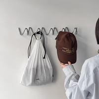 wall-03117　loop シルバー 5連フック アイアン