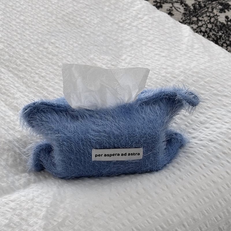 tissuebox-03069 シャギーニット ティッシュケース | ART OF BLACK