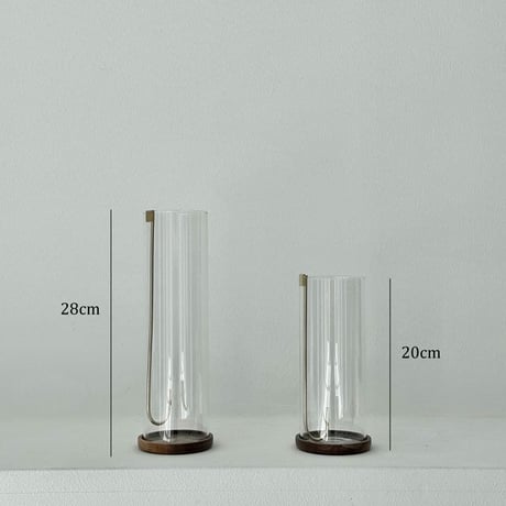 incenseholder-03061　J型パイプホルダー 真鍮 グラスインセンスホルダー