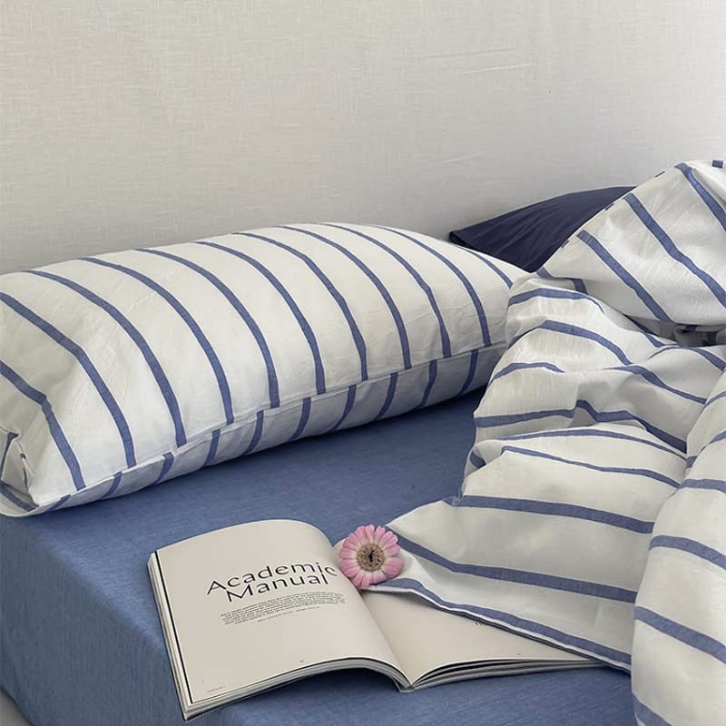 sheet-03007 ブルー ボックスシーツ カバー ベッド幅120/150/180 | A