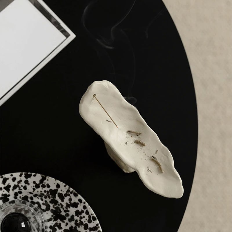 incenseholder-03074 クレイ コンポート型 インセンスホルダー お香