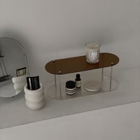 rack-03027　 ripple アクリル 2段 ディスプレイ ラック