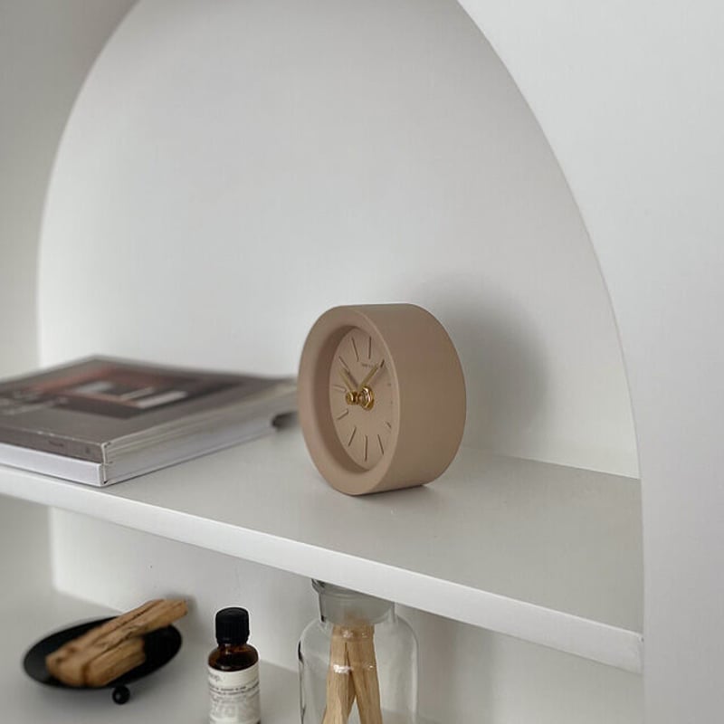 clock-03028 clay 置き時計 静音 | ART OF BLACK