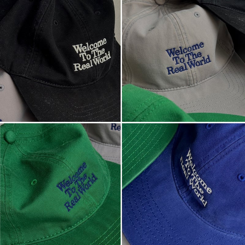 cap-03003 Welcome To The Real World 刺繍キャップ | AR