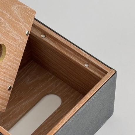 h-03004　Grain Series ティッシュケース ハーフサイズ