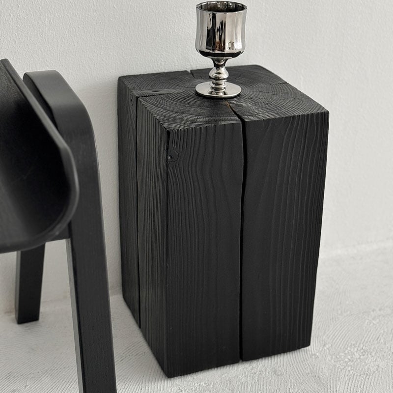 table-03128 ブラック CEDAR サイドテーブル スツール | ART OF