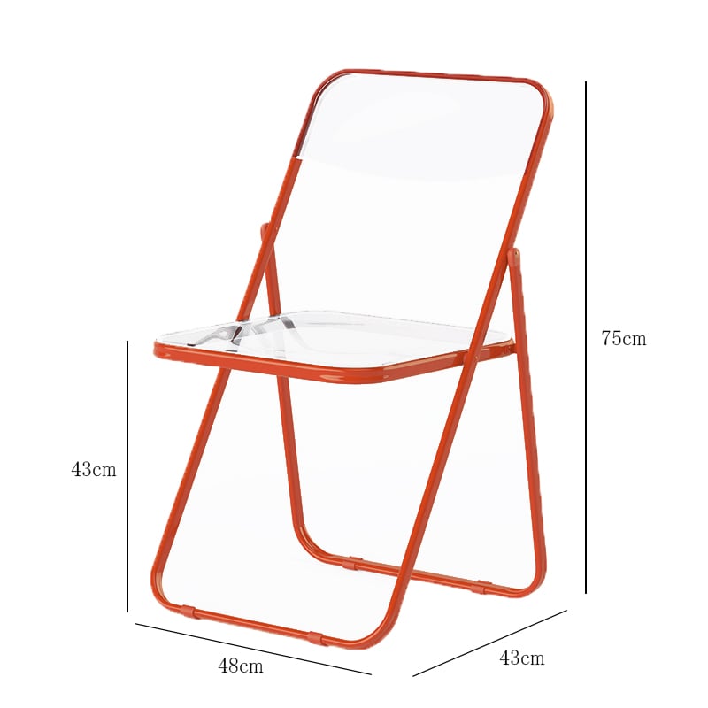 chair-03090 カラーフレーム クリア フォールディングチェア | ART OF
