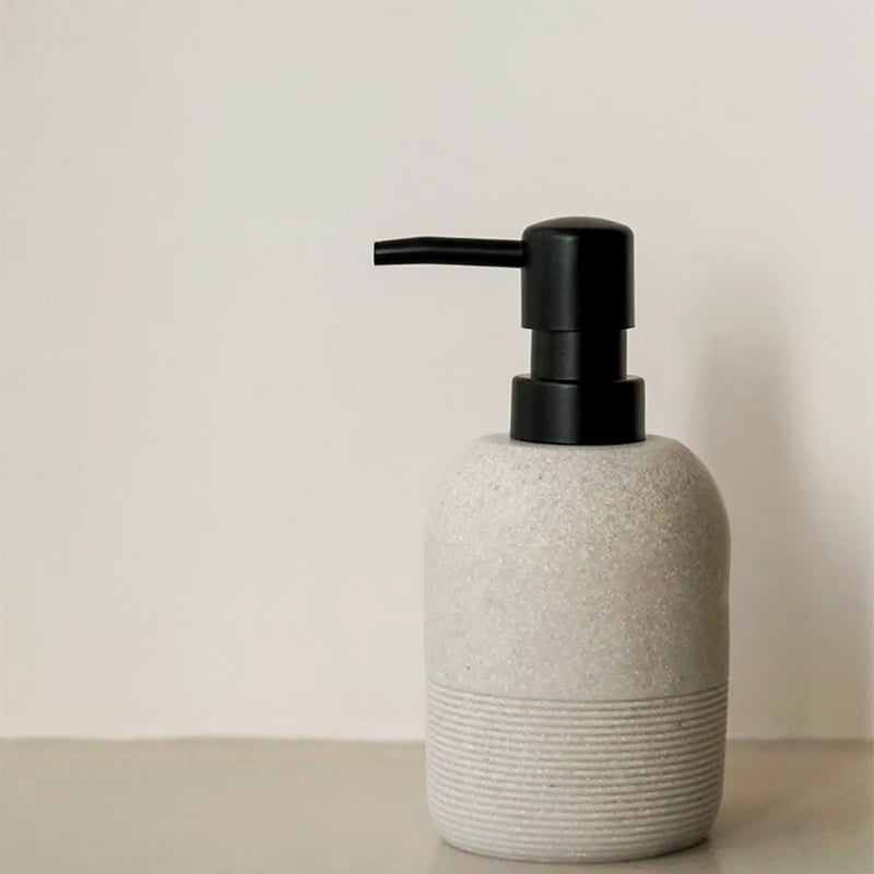 ローションディスペンサー セラミックプレスタイプソープディスペンサーホワイトヨーロピアンスタイルバスルームとキッチンローションディッ  ポンプ付きガラスソープディスペンサー バスルームカウンタートップディッシュソープディスペンサー キッチンとバスルーム ... セラミック製ディスペンサー グレーとホワイト