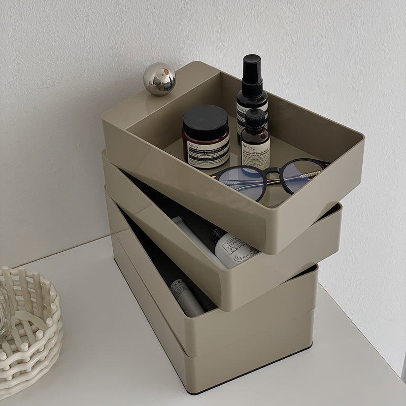 box-03032 4段 スライド収納ケース シルバーボール 360度回転 | ART OF