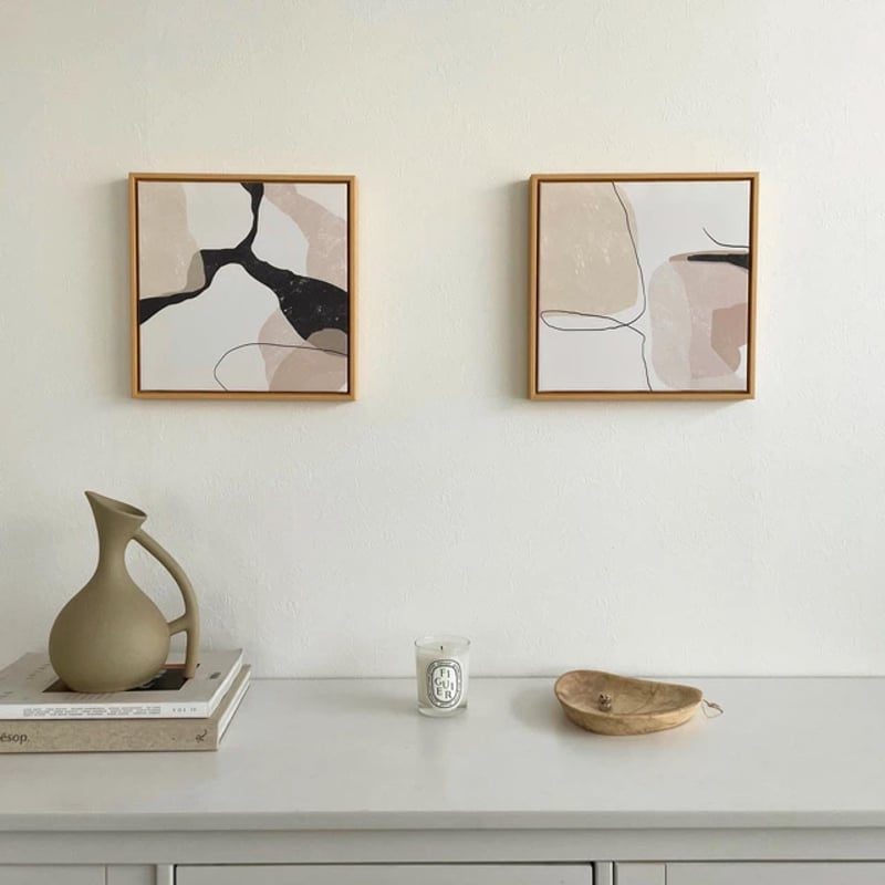 poster-03010 Rougir アートポスター フレーム付き 30×30cm |