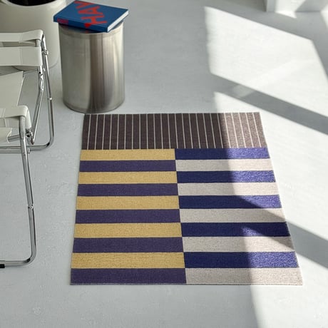 mat-03087　ブロックドストライプ 泥落としマット 40cm×60cm / 80cm×120cm