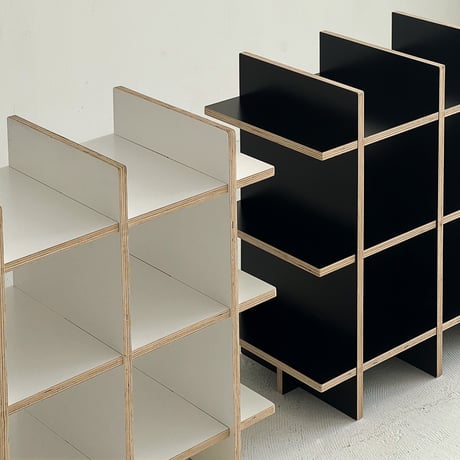 rack-03056　3段 プライウッド スタンド オープンシェルフ