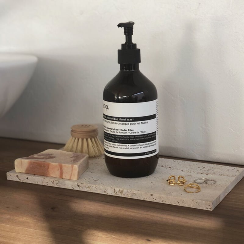 トラバーチン（travertine／とらばーちん）天然石 コースター 5枚