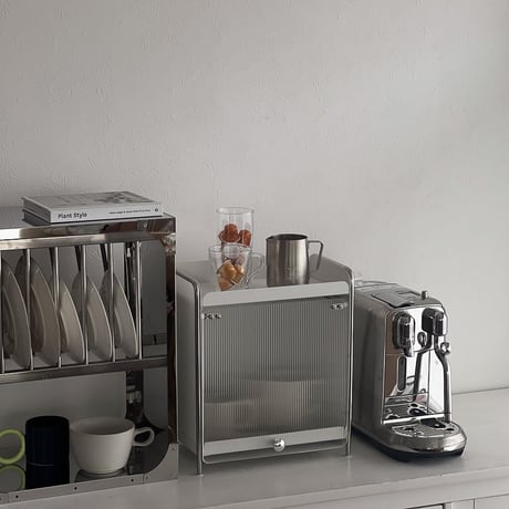 kitchen-03044　スチール製 オーガナイザー 収納ケース ホワイト