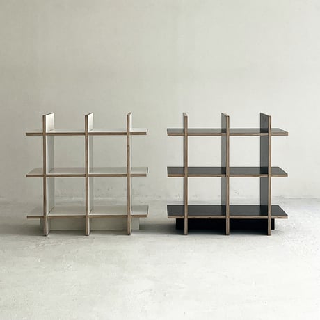 rack-03056　3段 プライウッド スタンド オープンシェルフ