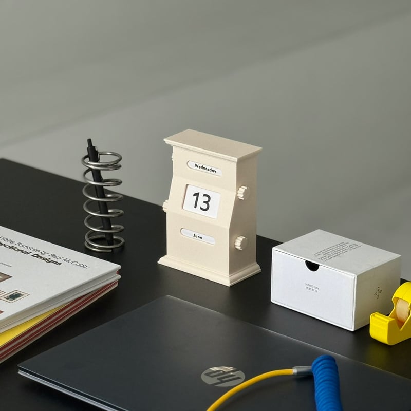 calendar-03019 ダイヤル式 卓上 万年カレンダー | ART OF BLACK