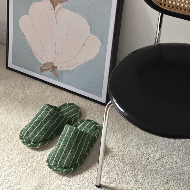 予約販売6月上旬～6月中旬頃発送予定 slipper-03002 カラーストライプ