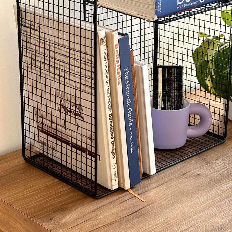 rack-03054 アイアンメッシュ G型 ディスプレイラック ブラック