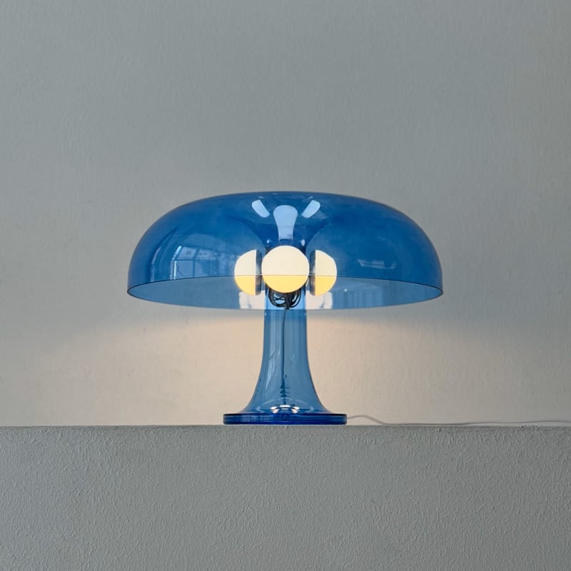 light-03353 USB ブルー マッシュルーム テーブルランプ LED | ART O
