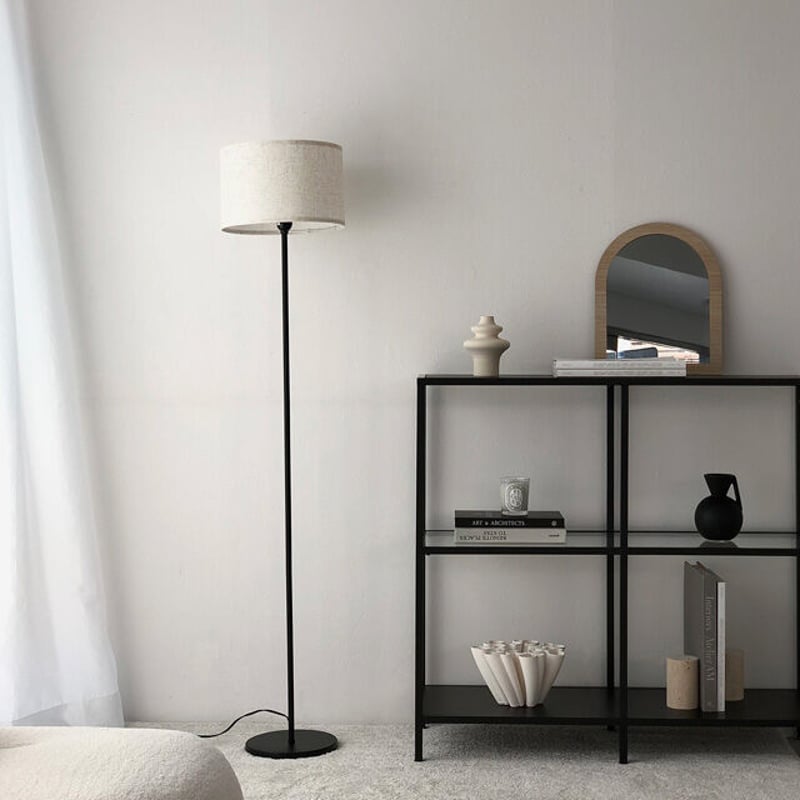 ♪メデューサ フロアランプ アクリルシェードつき ブラック ♪メデューサ フロアランプ アクリルシェードつき ブラック