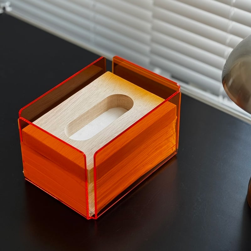 予約販売9月下旬～10月上旬頃発送予定 tissuebox-03051 クリア