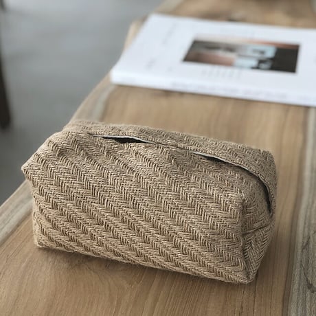 tissuebox-03019　麻 ティッシュカバー