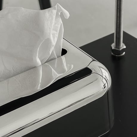 予約販売6月下旬～7月上旬頃発送予定　tissuebox-03031　シルバー ティッシュケース