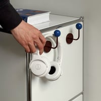 予約販売6月中旬～6月下旬頃発送予定　hook-03008　バイカラー ドロップ マグネットフック
