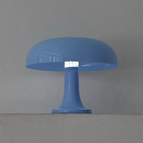 light-03393　USB ライトブルー マッシュルーム ポータブルライト LED W28cm