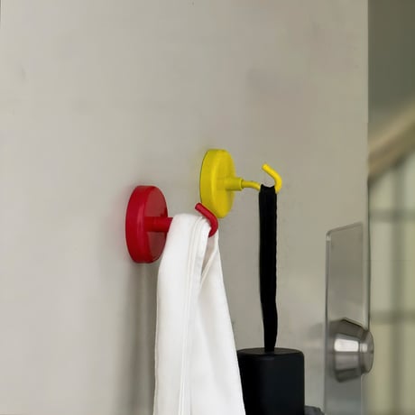 magnet-03004　COLOR HOOK MAGNET ネオジム磁石 マグネットフック 4色セット