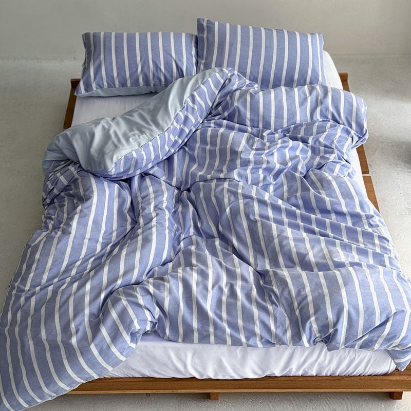beddingsets-03058 blue×white ストライプ 布団カバーセット | A beddingsets-03058 blue×white ストライプ 布団カバーセット | A