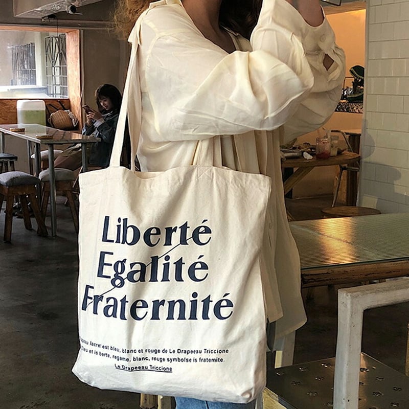 bag-03010 Liberte トートバッグ キャンバス地 | ART OF BLACK