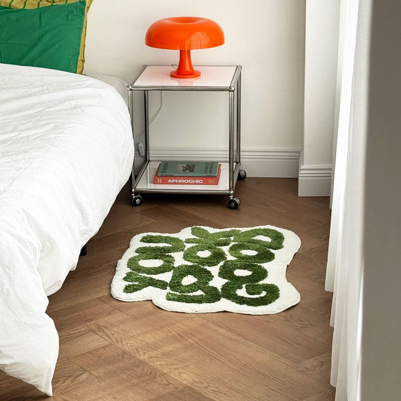 rug-03064 YOU LOOK GOOD レタリングラグ 60cm×80cm | ART